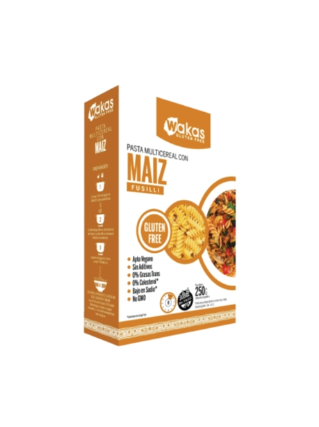 Pasta multicereal con Maiz- sin TACC-wakas x 250g