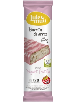 Barrita 3de arroz Yogurt frutilla- Lulemuu