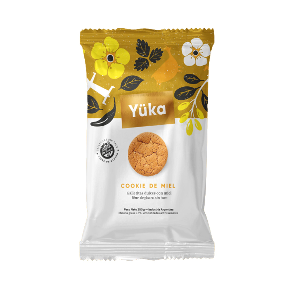 GALLETAS COOKIE DE MIEL S/TACC x150G YUKA