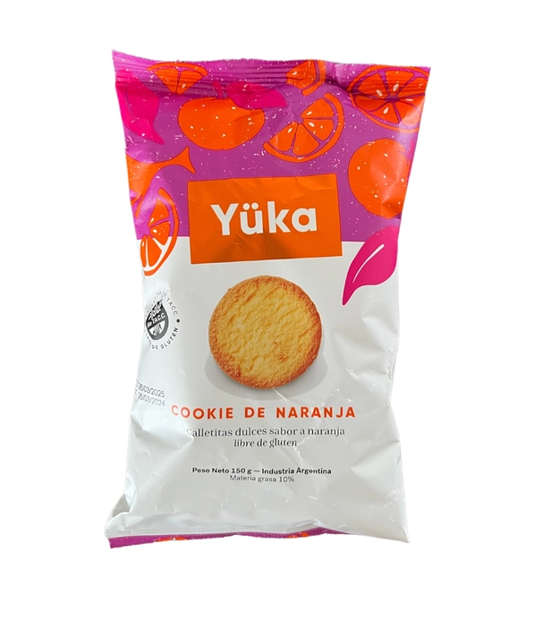 GALLETAS COOKIE DE NARANJA S/TACC x150G YUKA