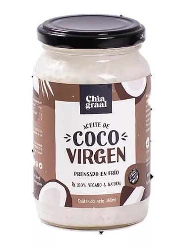 Aceite de Coco Virgen -Chia Graal x 660 ml -SIN TACC