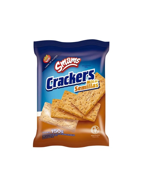 Galletitas Smams Crackers Mix De Semillas  X150