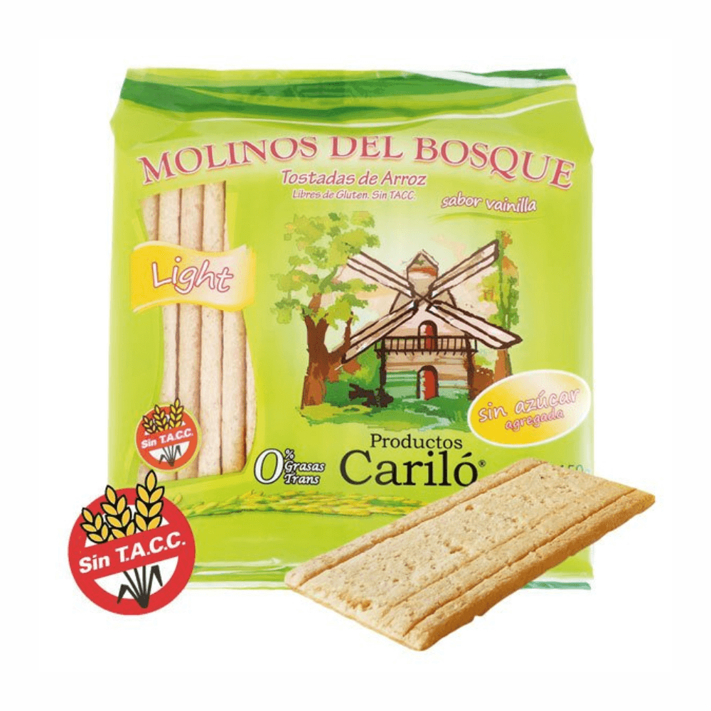 Galletas de Arroz Light x 150gr. Molinos del Bosque