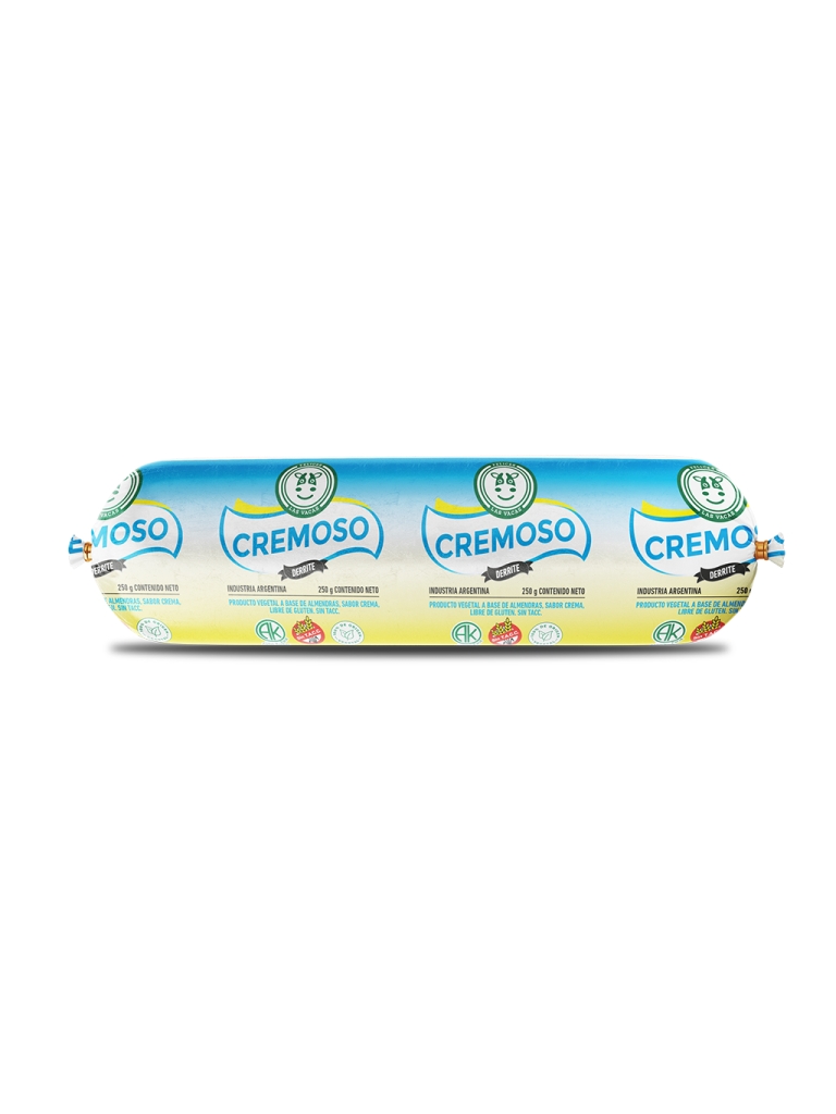 Queso Cremoso a base de Almendra x 250 grs. Felices Las Vacas