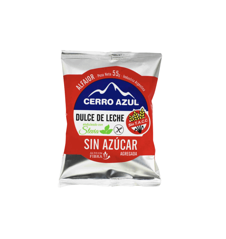 Alfajor con Dulce de Leche SIN AZUCAR - Cerro Azul