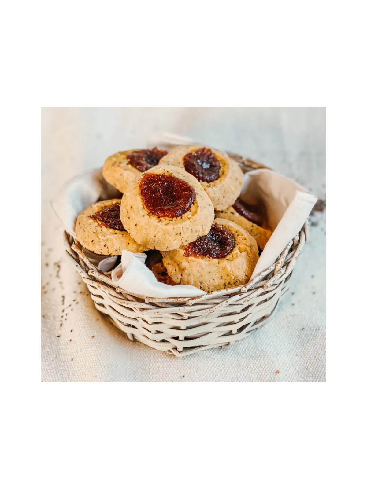 Galletas Pepas Integrales con Membrillo y Chia  x100 grs