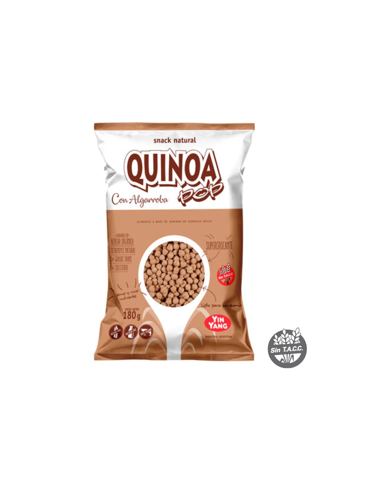 Quinoa Pop con Algaroba x 80 grs - sin Tacc